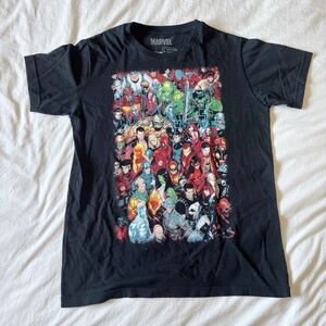 Marvel T-Shirt Mens Medium Civil War Super Heroes Cotton by Maniac Size M